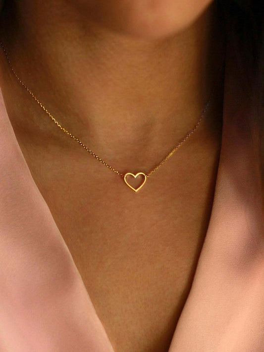 Collar con diseño de corazón