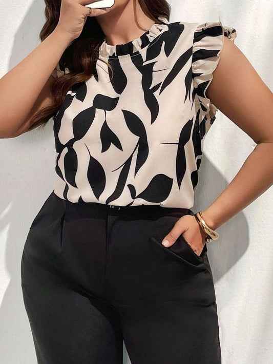 Blusa con estampado floral