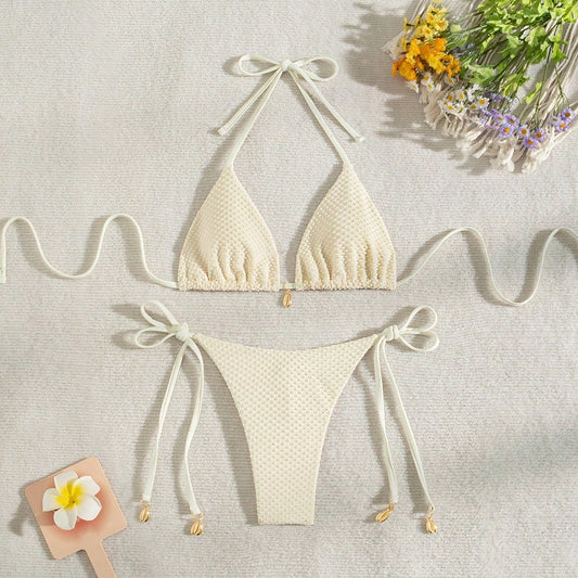Traje de baño texturizado