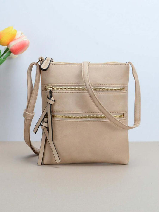 Bolso cruzado unicolor