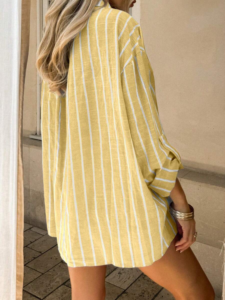 Camisa oversized de rayas