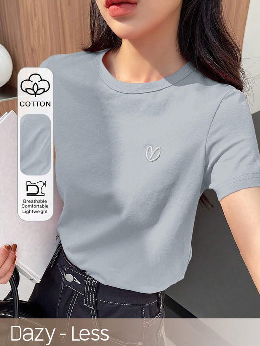 Camiseta con logo de corazón