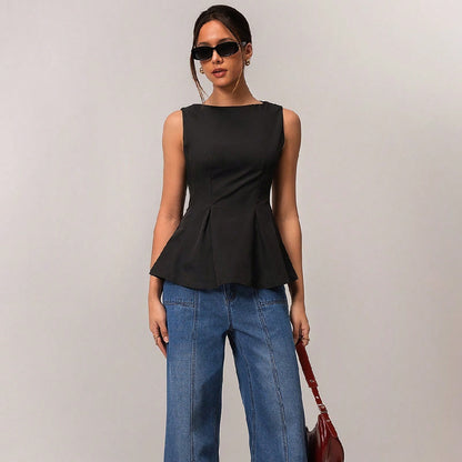 Blusa unicolor casual