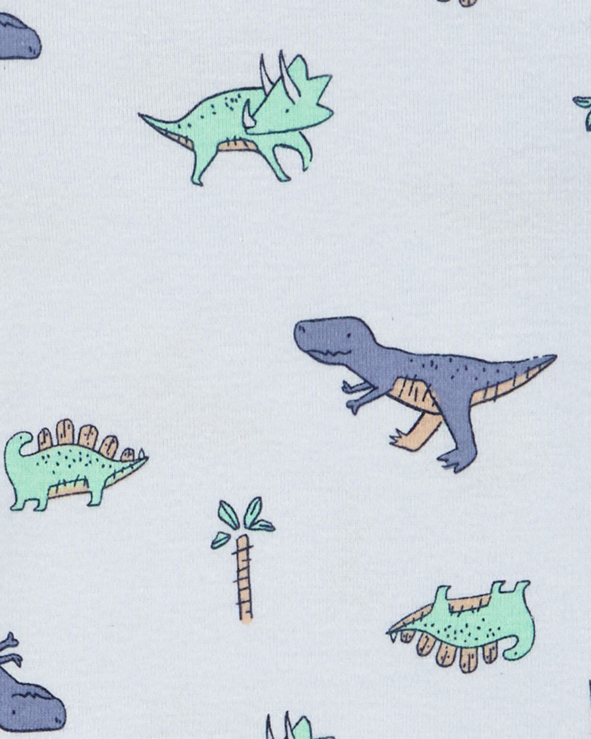 5 Pack Bodys estampado dinosaurios