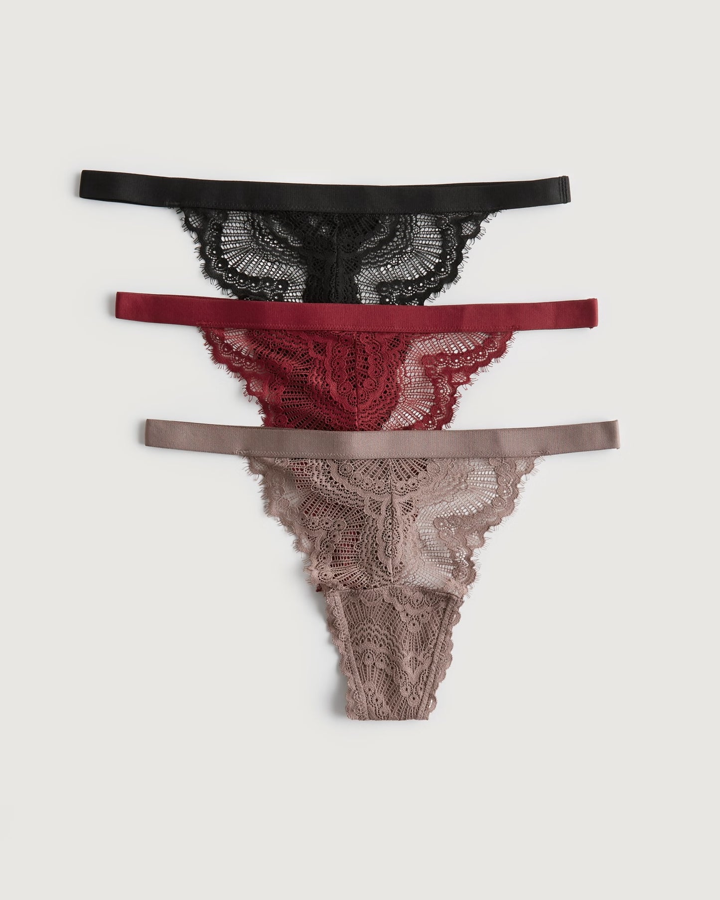 3 Pack Panties tipo hilo de encaje