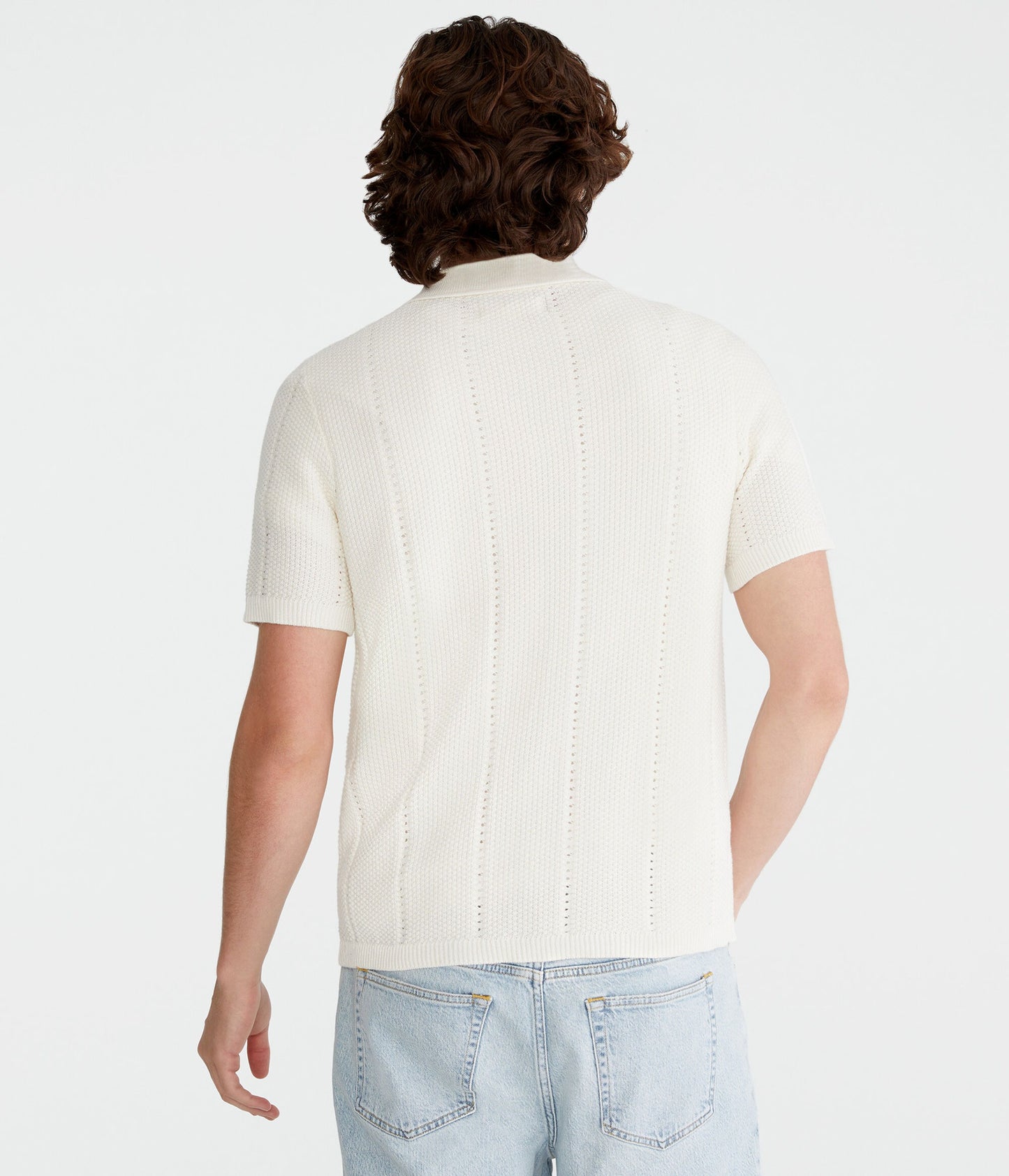 Chemise de suéter con rayas texturizadas