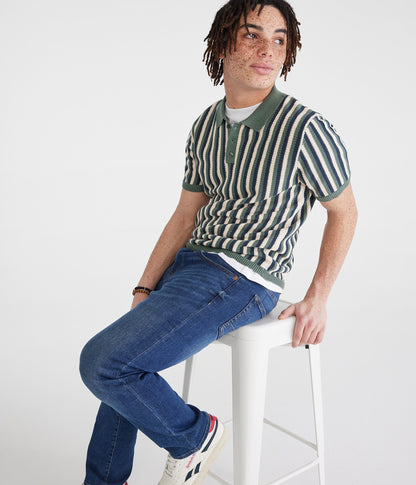Chemise de suéter con rayas verticales