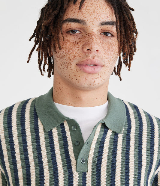 Chemise de suéter con rayas verticales