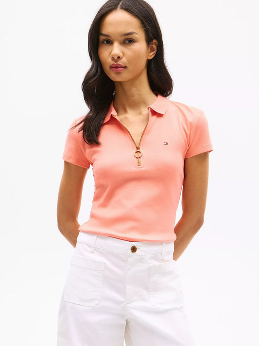 Chemise ajustada con cremallera de aro