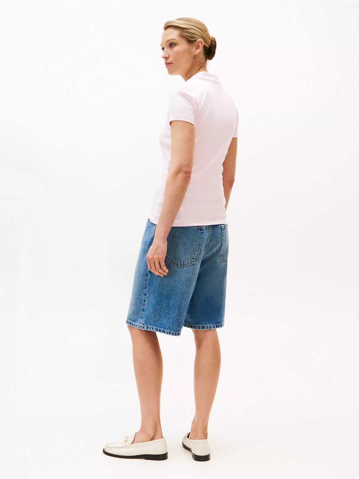 Chemise ajustada con cremallera de aro