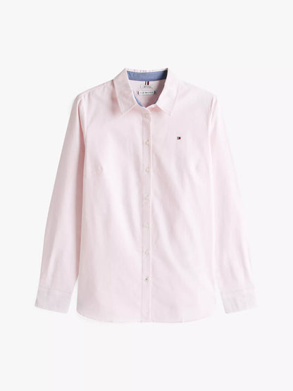 Camisa manga larga unicolor Oxford