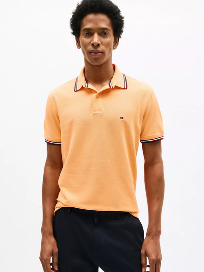 Chemise unicolor con cuello ribeteado