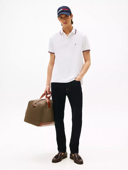 Chemise unicolor con cuello ribeteado