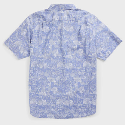Camisa manga corta oxford con estampado