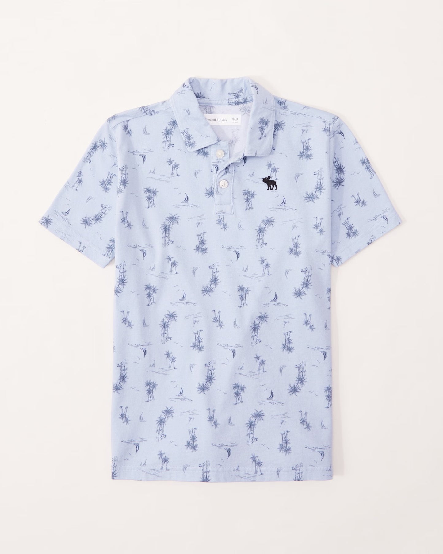 Chemise de algodón con estampado y logo