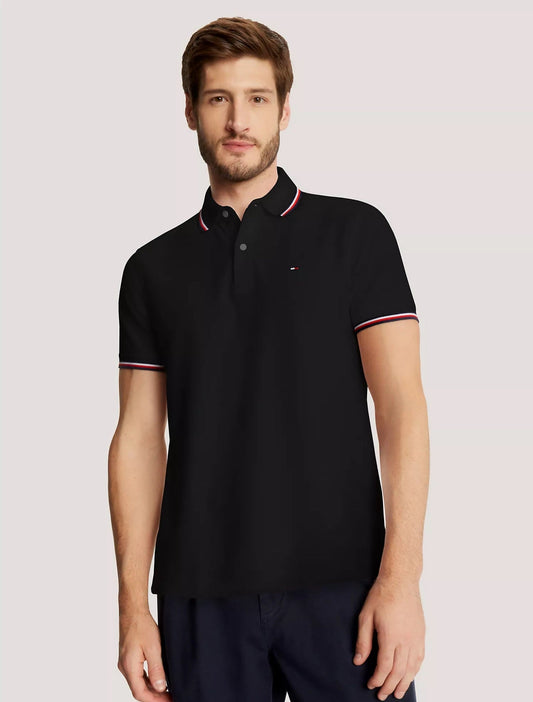 Chemise unicolor con cuello ribeteado