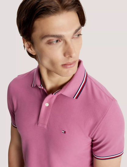 Chemise unicolor con cuello ribeteado