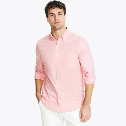 Camisa manga larga unicolor Oxford