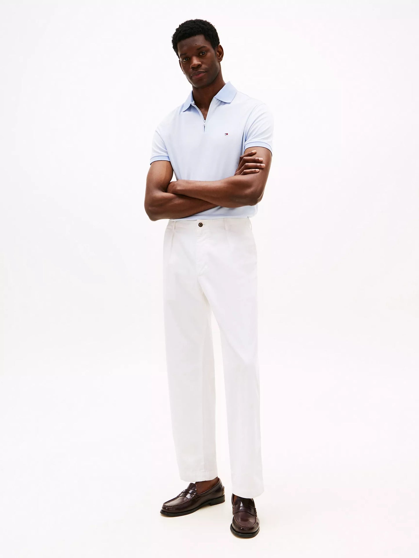 Chemise regular con cremallera