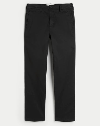 Pantalón chino recto con cremallera