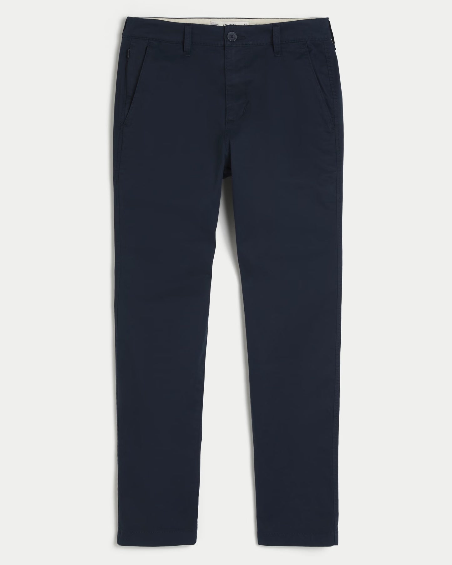 Pantalón chino ajustado con cremallera