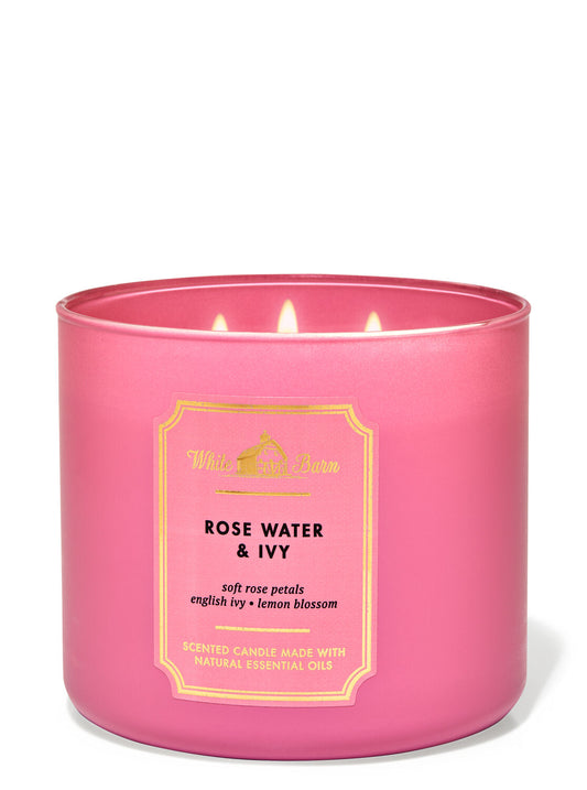 Vela 3 mechas Rose Water & Ivy