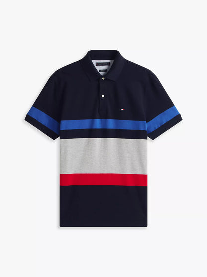 Chemise de colores combinados en franjas