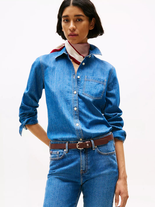 Camisa manga larga denim