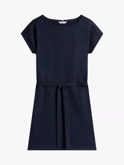 Vestido tela elastica con cinturon