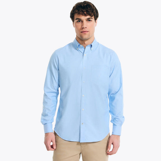 Camisa manga larga unicolor Oxford