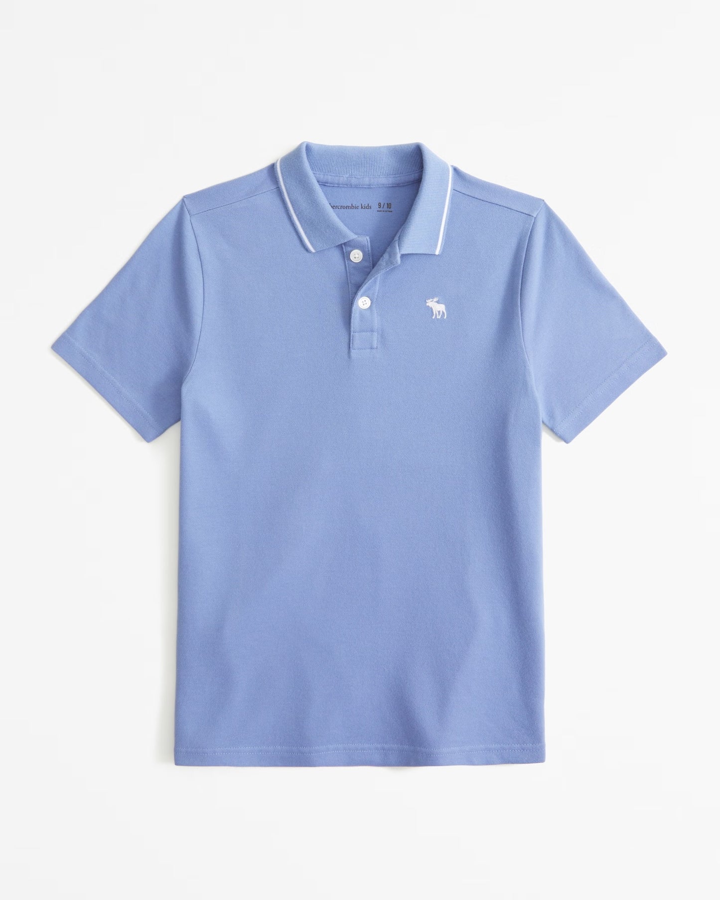 Chemise ribeteada con logo para niño