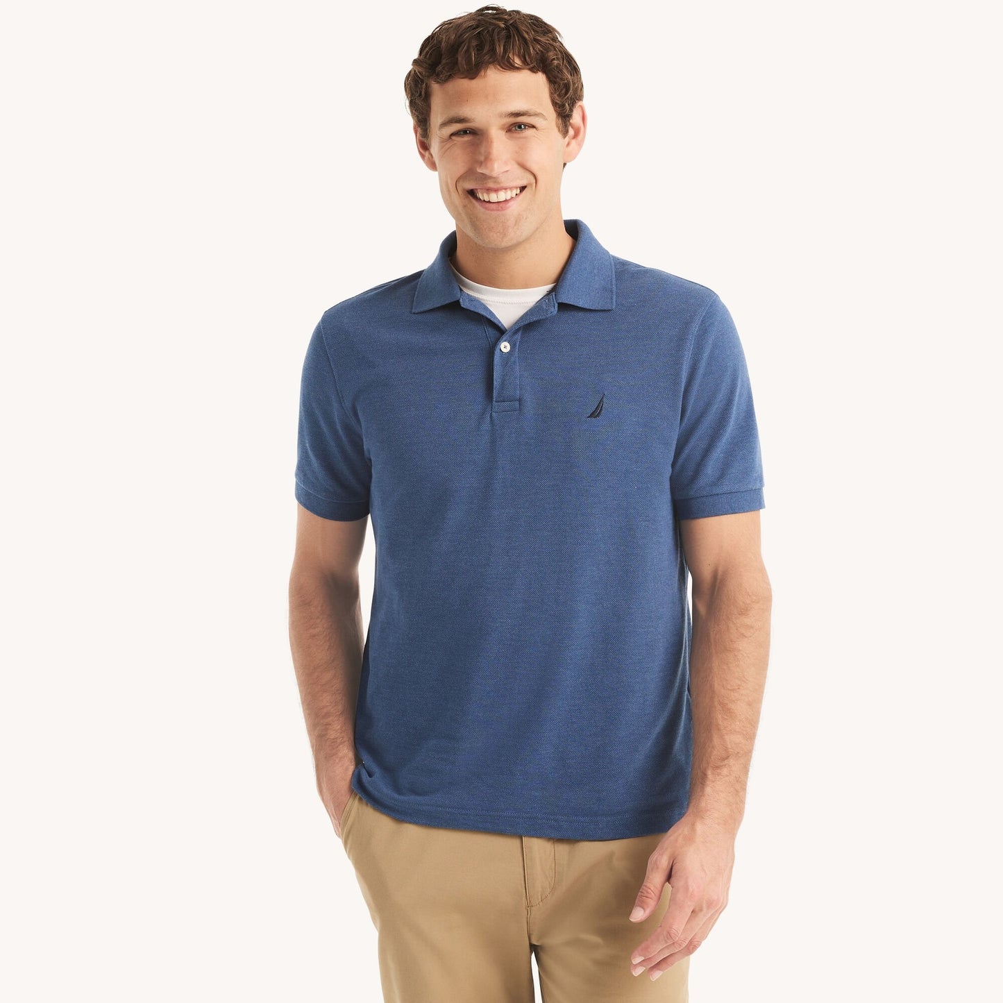 Chemise regular unicolor con logo