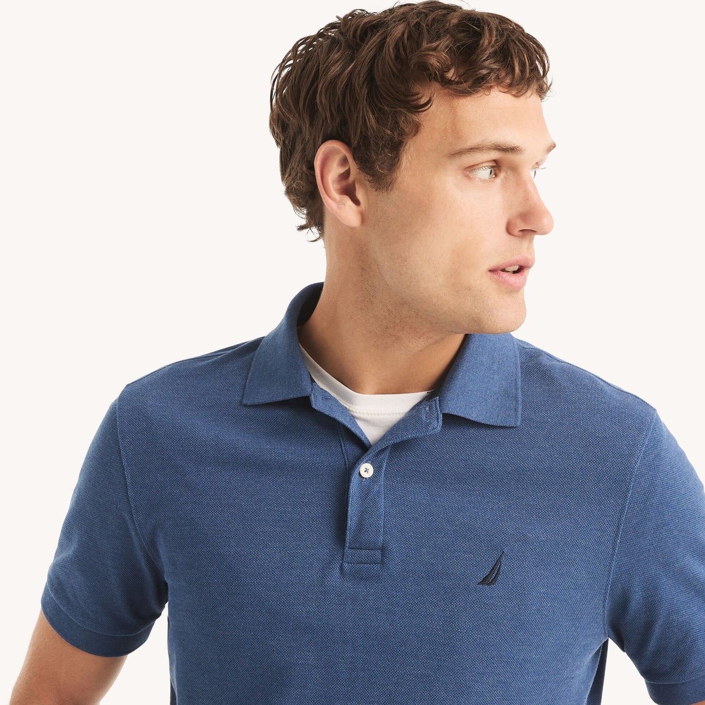 Chemise regular unicolor con logo