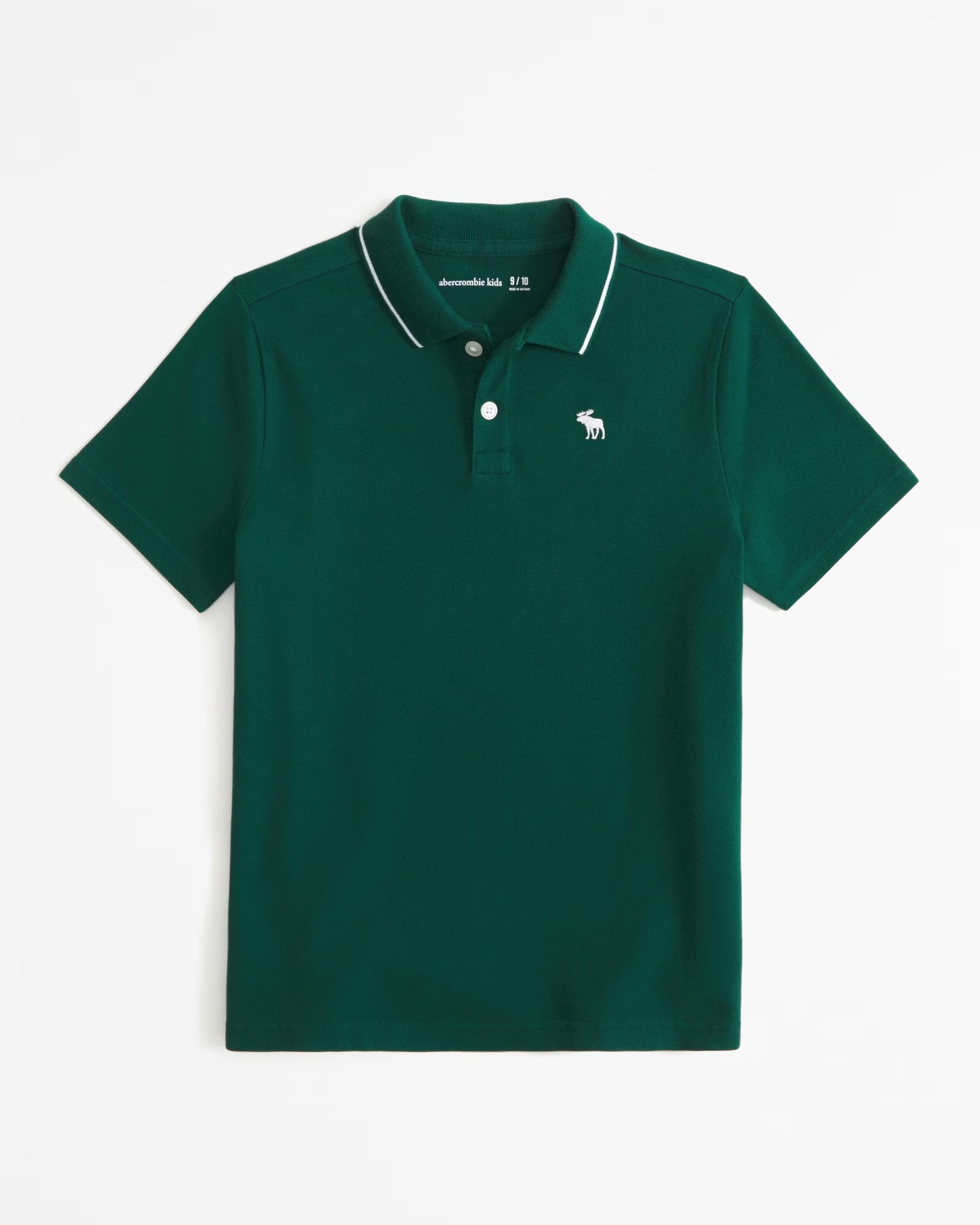 Chemise ribeteada con logo para niño