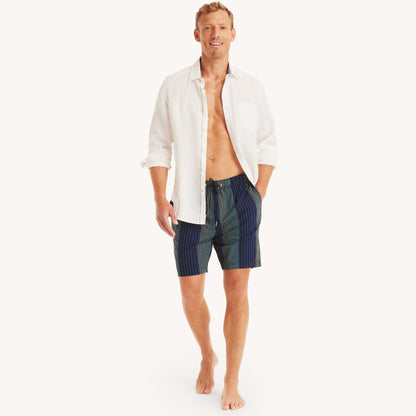 Traje de baño con colores combinados tipo short 8"