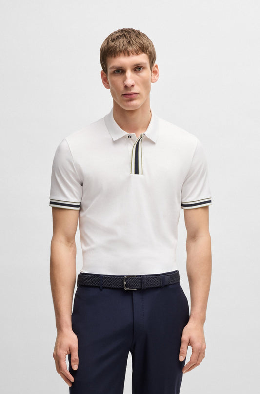 Chemise de algodón con ribete en contraste