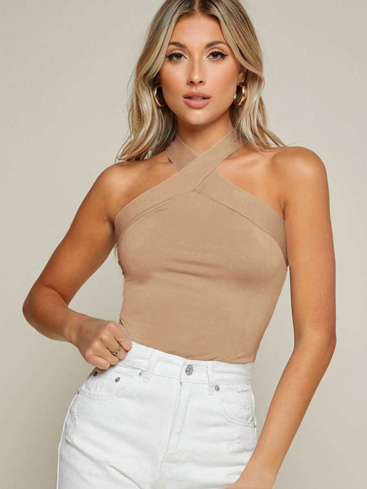 Top cuello cruzado