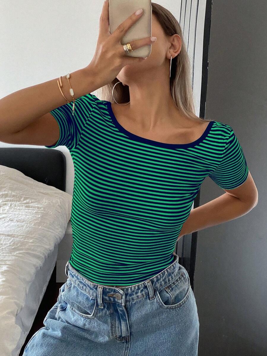 Blusa de espalda decubierta en U