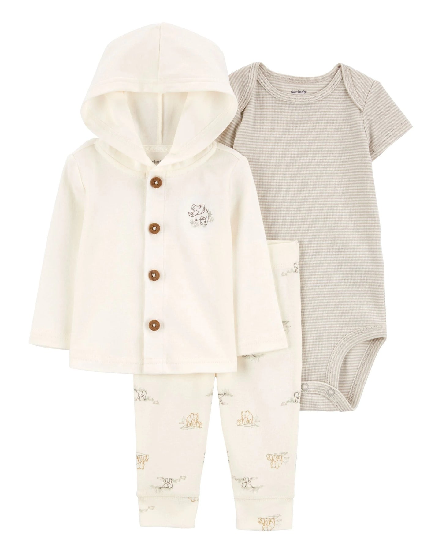 Conjunto chaqueta body y pantalón para pequeños