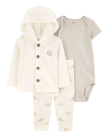 Conjunto chaqueta body y pantalón para pequeños