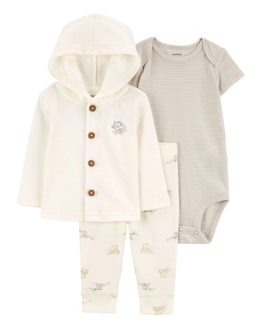 Conjunto chaqueta body y pantalón para pequeños