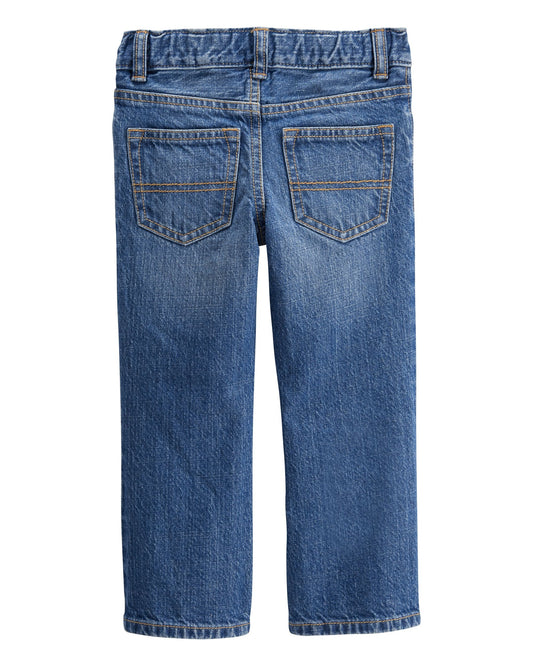 Jean con bota y lavado medio para niño pequeño