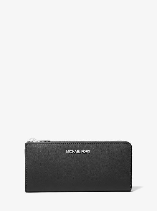 Cartera tipo monedero con piel de Saffiano
