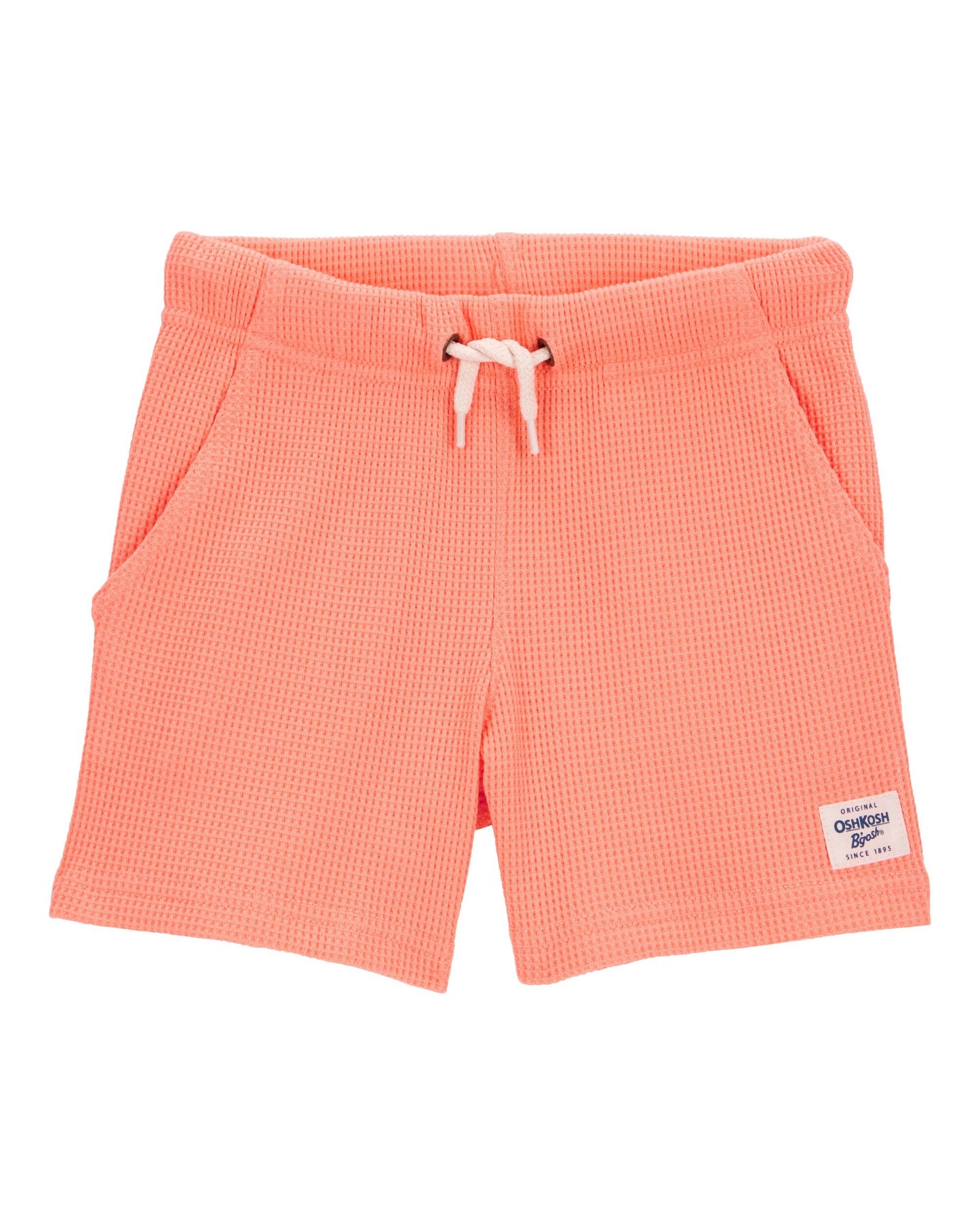 Short unicolor tejido wafle para niño