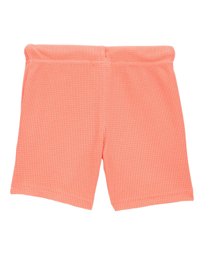 Short unicolor tejido wafle para niño