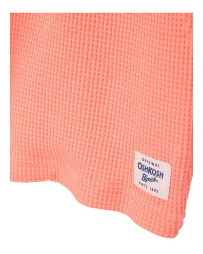Short unicolor tejido wafle para niño