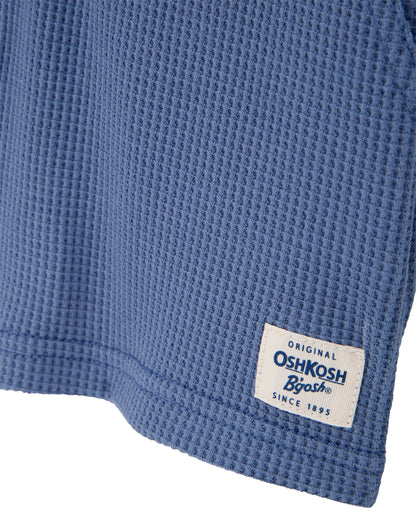 Short unicolor tejido wafle para niño