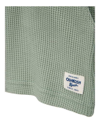 Short unicolor tejido wafle para niño