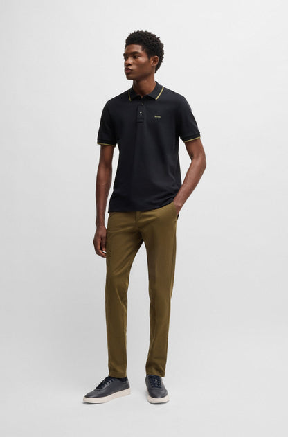 Chemise unicolor con logo estampado