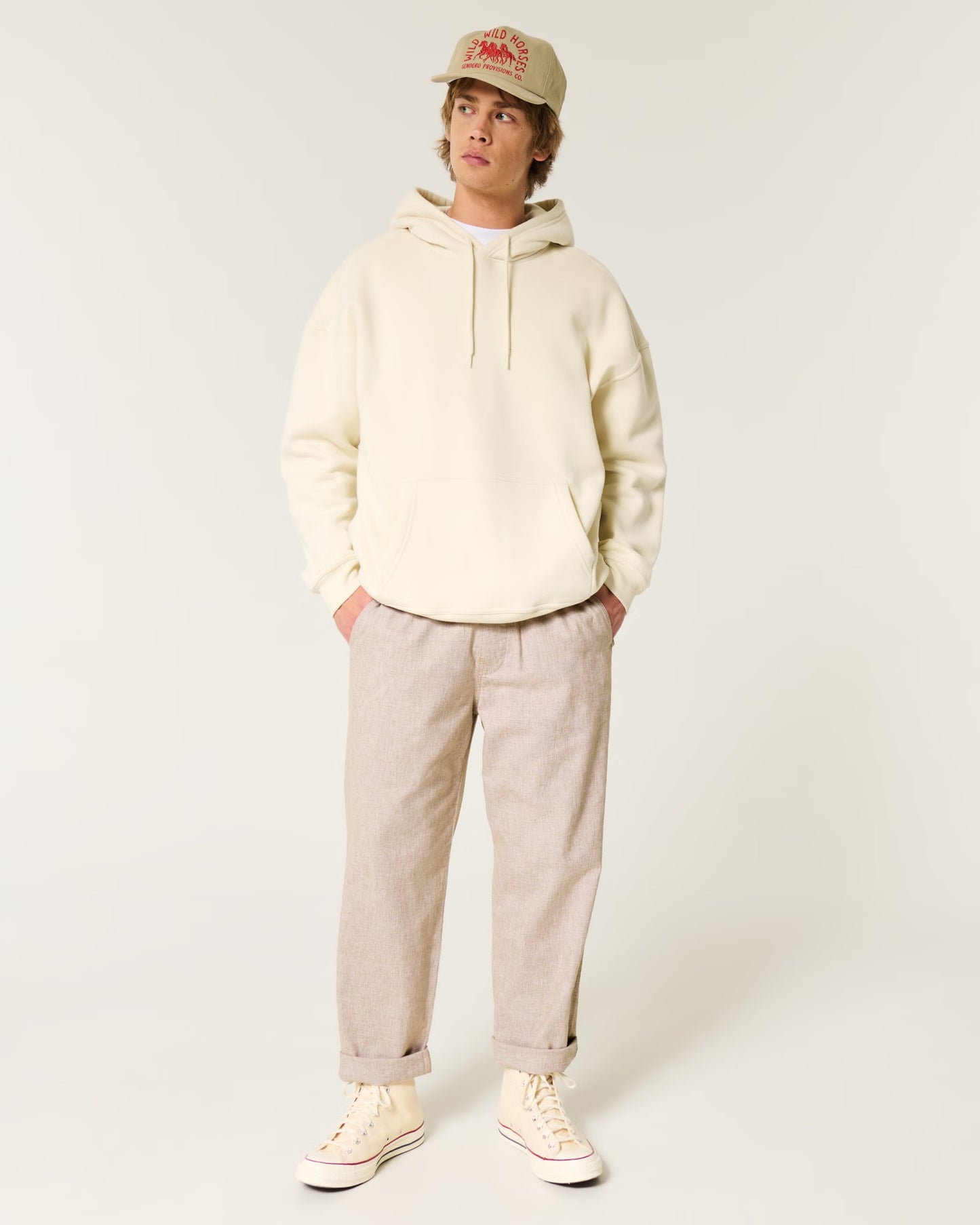 Pantalón holgado de lino